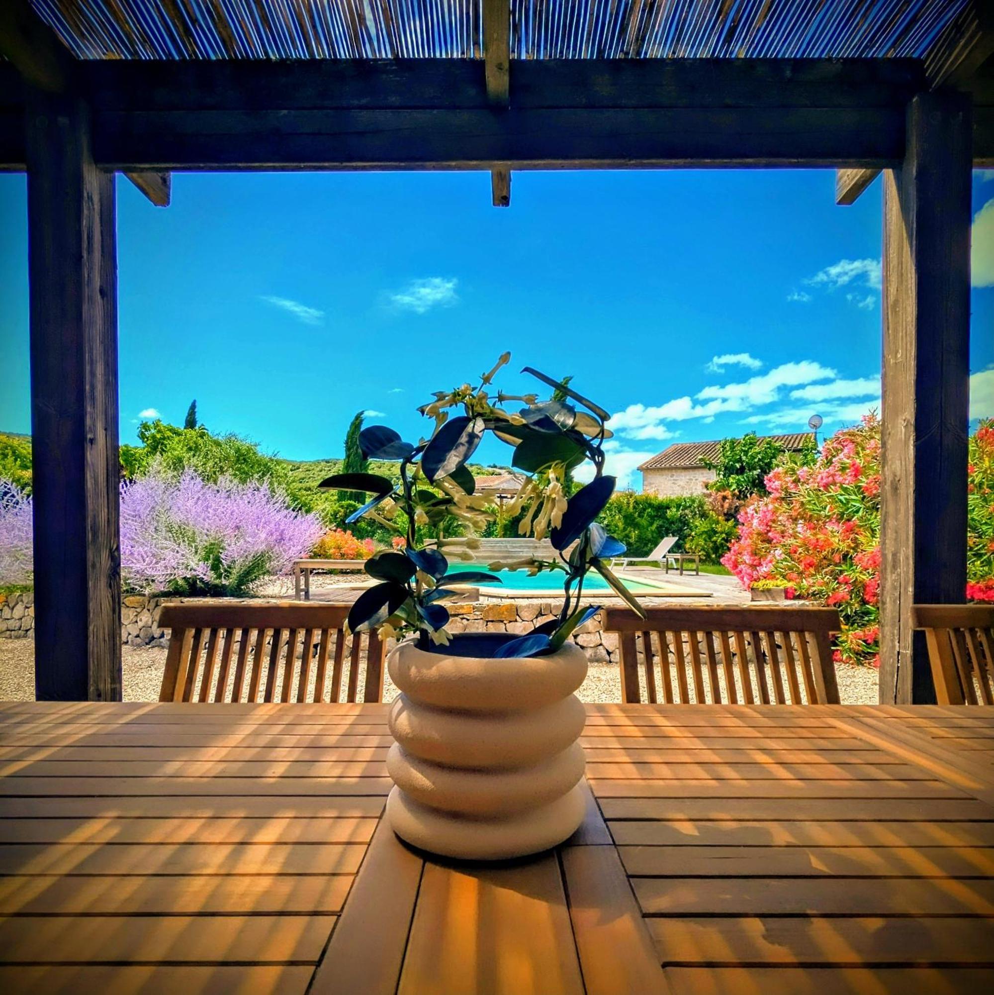 Villa Font Vive - Chambres D'Hotes Eco-Labellisees Avec Cuisine - Confort, Calme Et Vue Exceptionnels ! Grospierres Εξωτερικό φωτογραφία